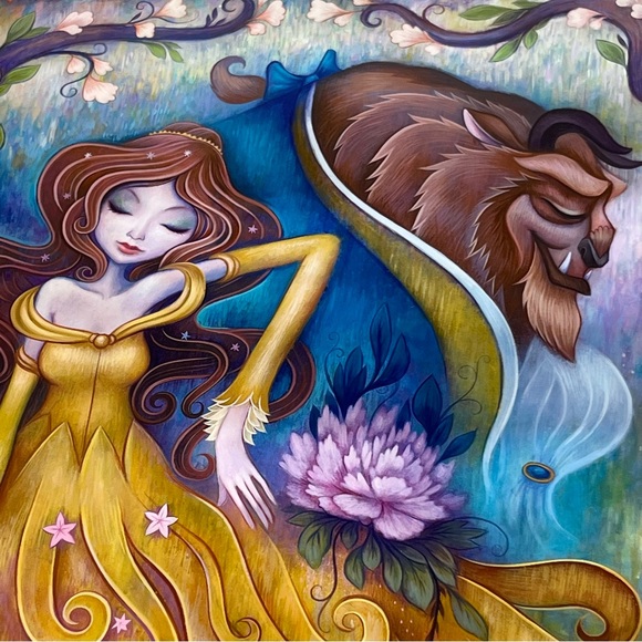 Jeremiah Ketner Disney Beauty And The Beast Gentle Companion Print Missing Frame - Picture 2 of 16